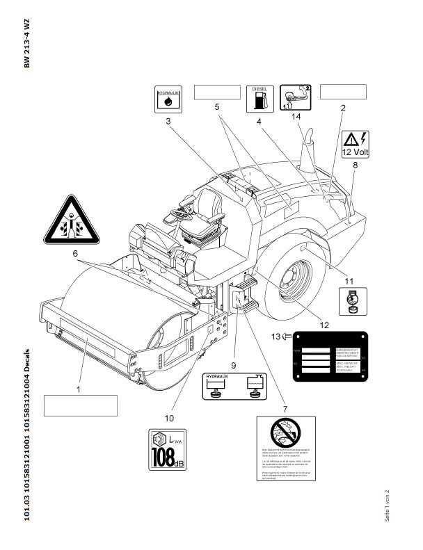 bomag roller parts diagram