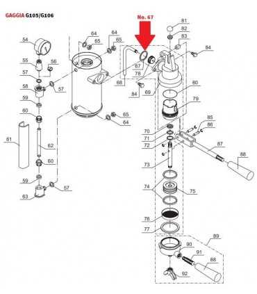 gaggia coffee parts diagram