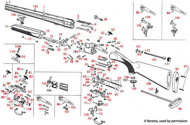 beretta 391 parts diagram