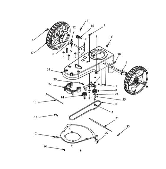 murray push lawn mower parts diagram