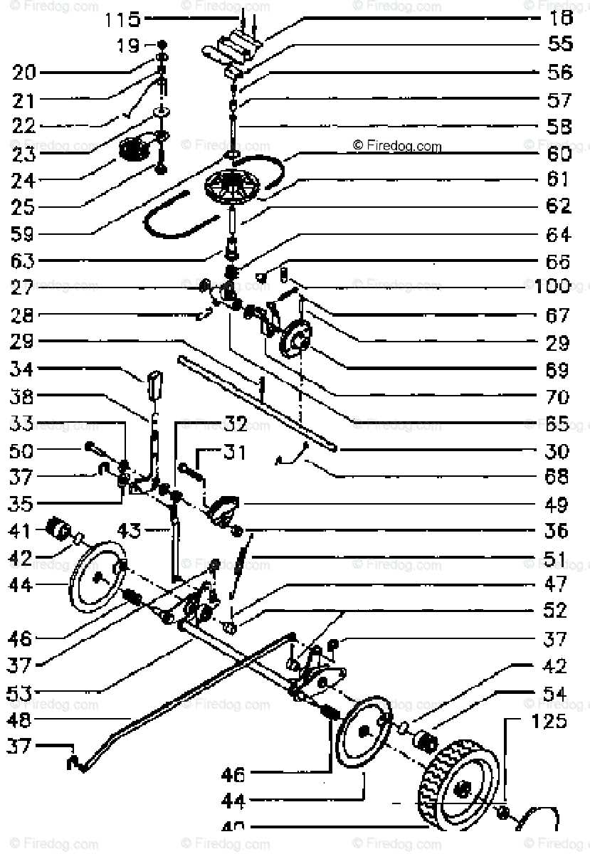 john deere 125 parts diagram