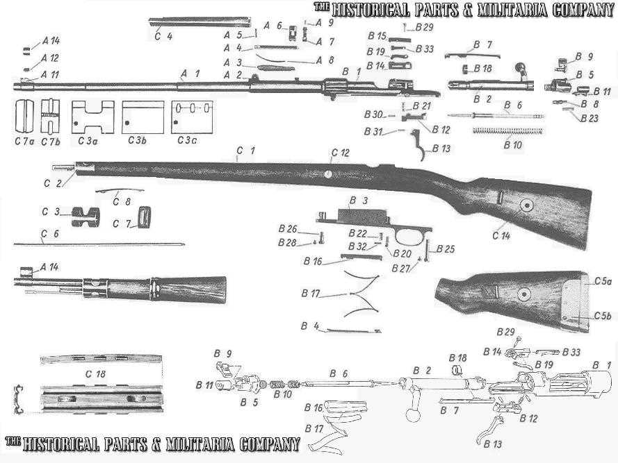 k98 parts diagram