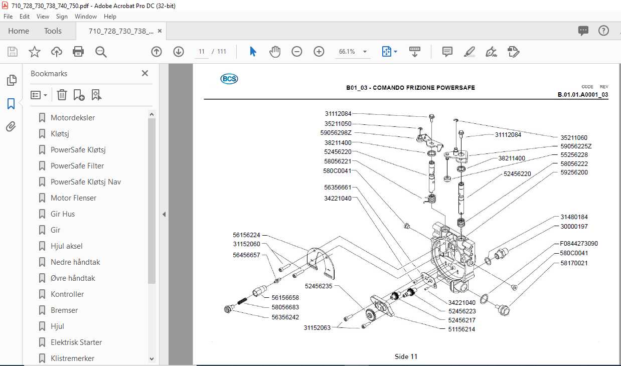 bcs parts diagram