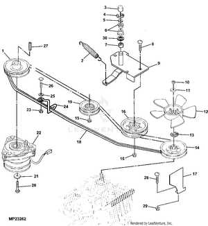 john deere lx277 steering parts diagram