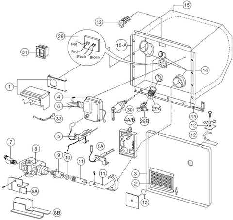 whirlpool gas water heater parts diagram