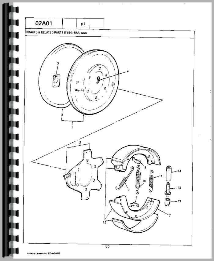 1964 ford 4000 tractor parts diagram