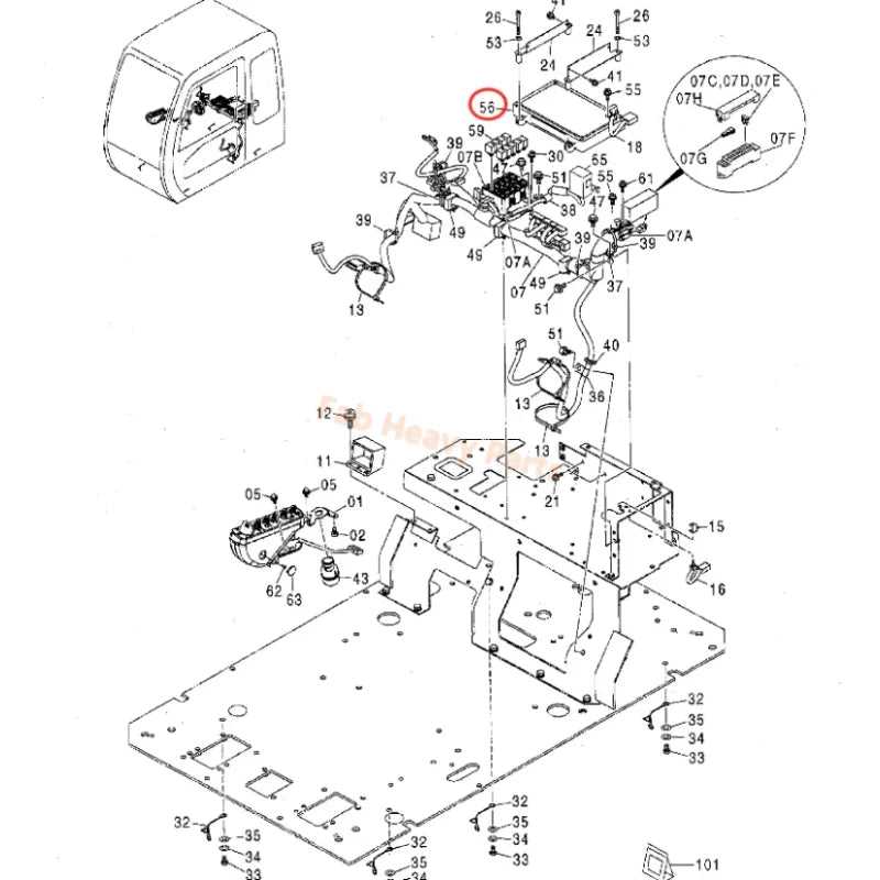 hitachi excavator parts diagram