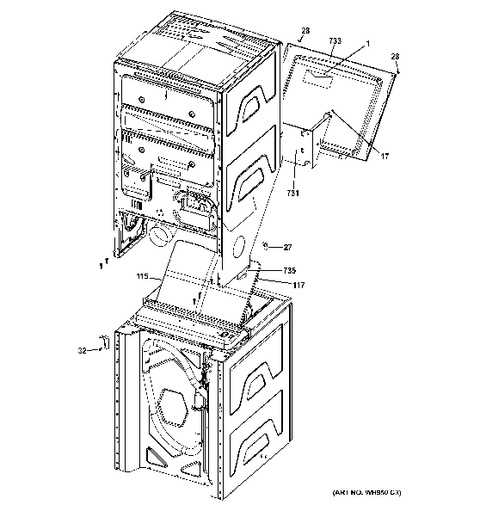 ge dryer parts diagram