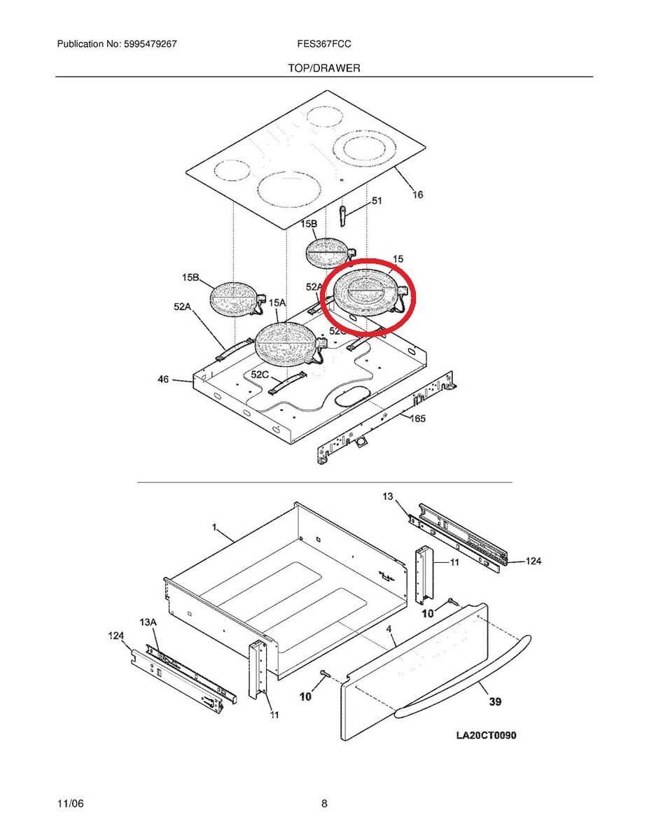 frigidaire gallery stove parts diagram