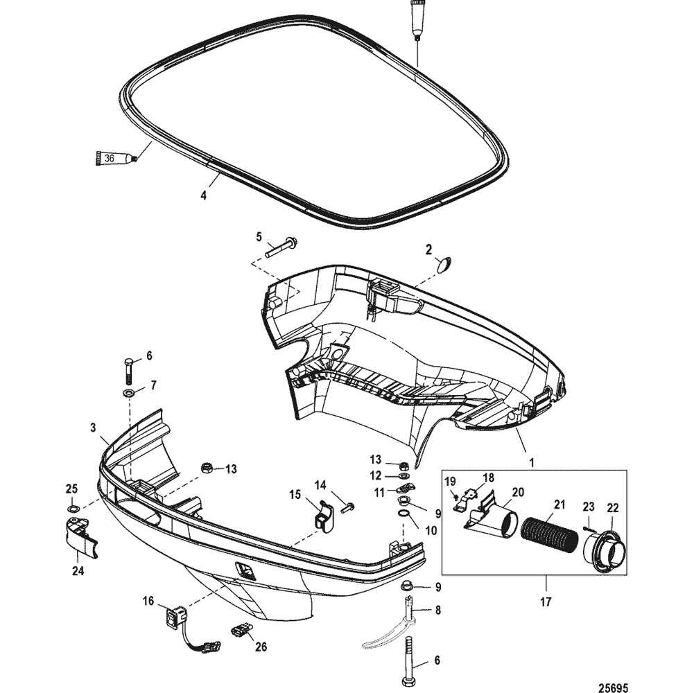 mercury optimax 150 parts diagram