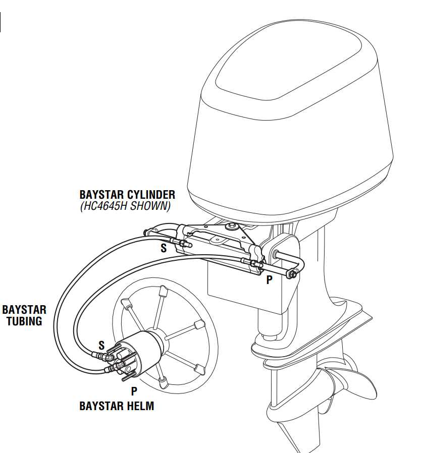 baystar hydraulic steering parts diagram