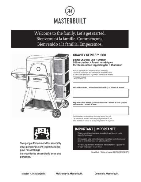 masterbuilt gravity series 560 parts diagram