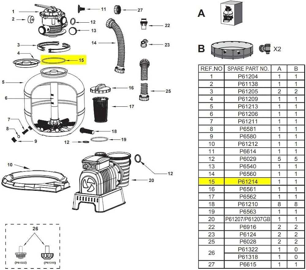 intex sand filter parts diagram