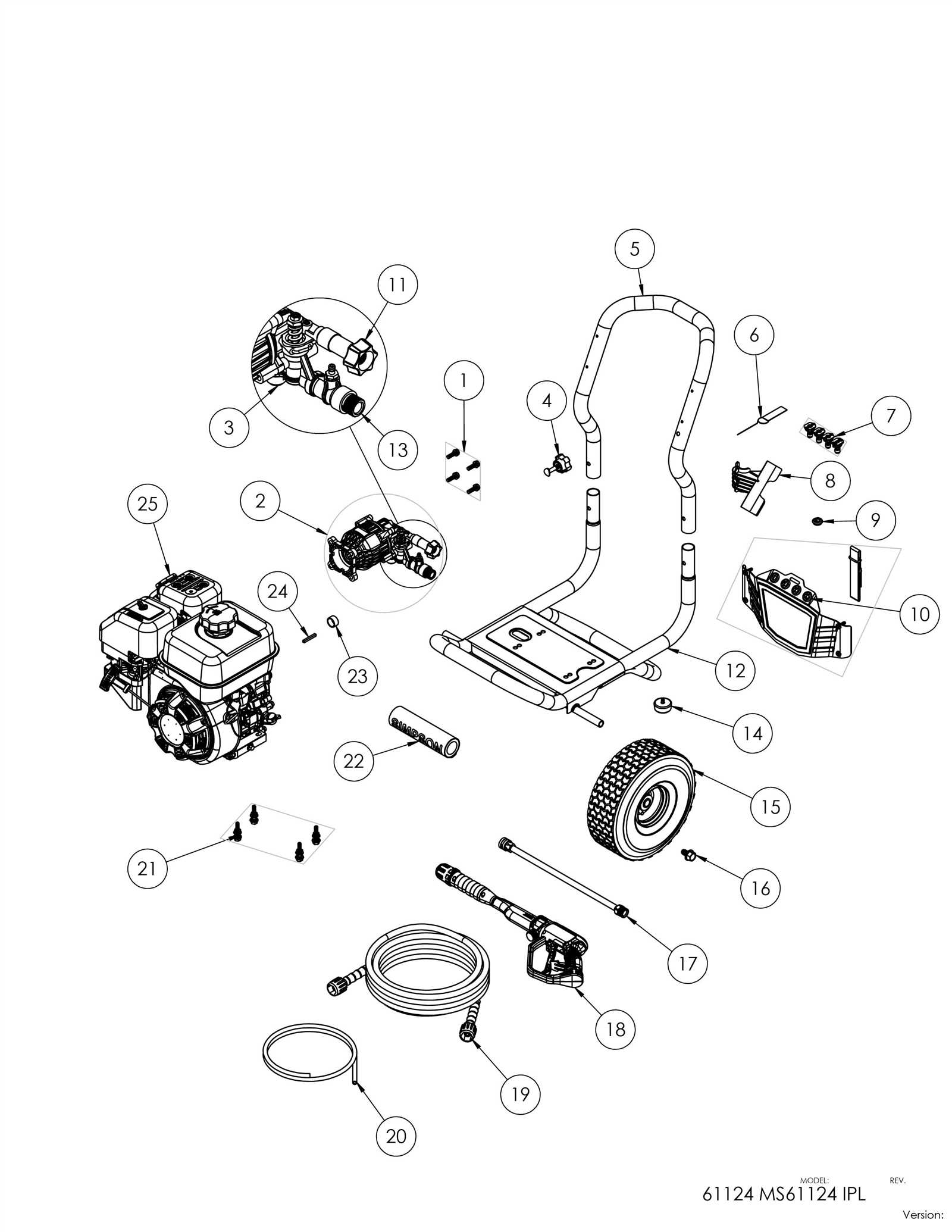 generac pressure washer parts diagram