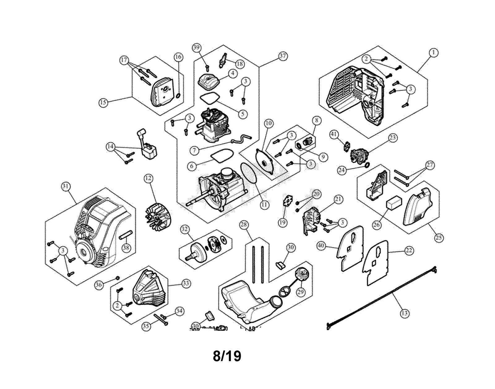 craftsman 4 cycle weed eater parts diagram