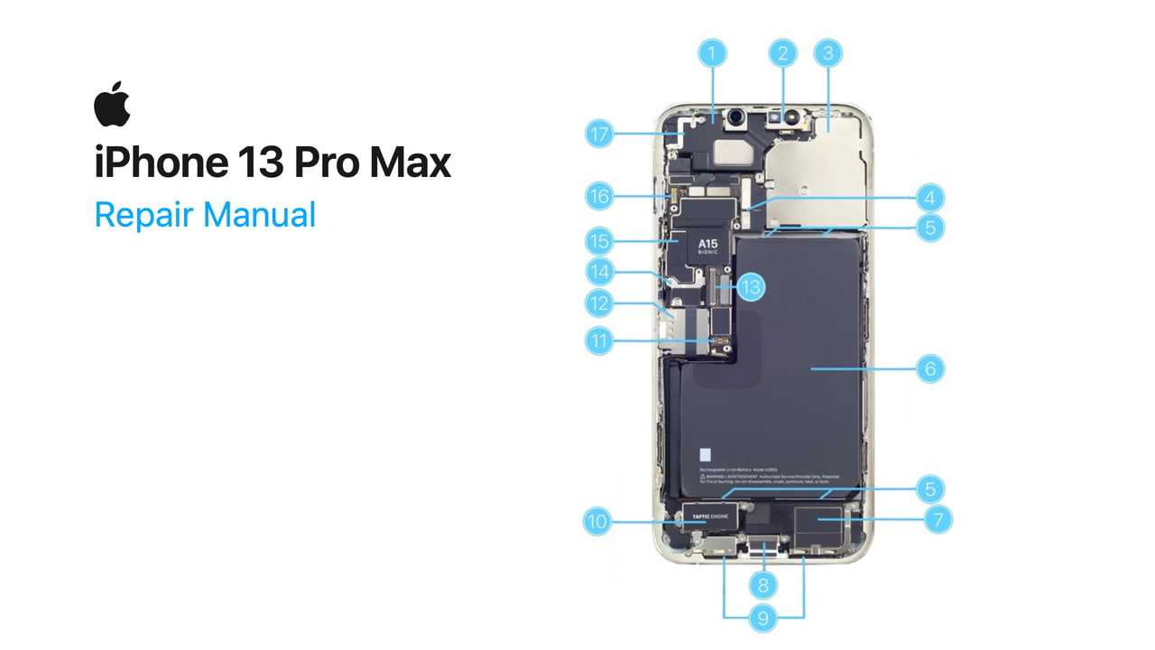 iphone 13 pro max parts diagram