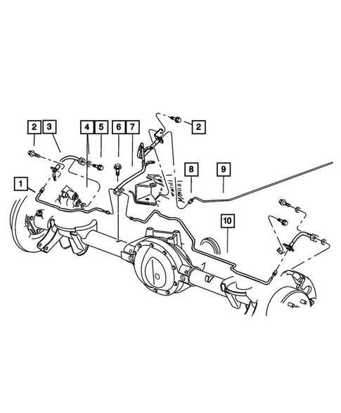 jeep brake parts diagram