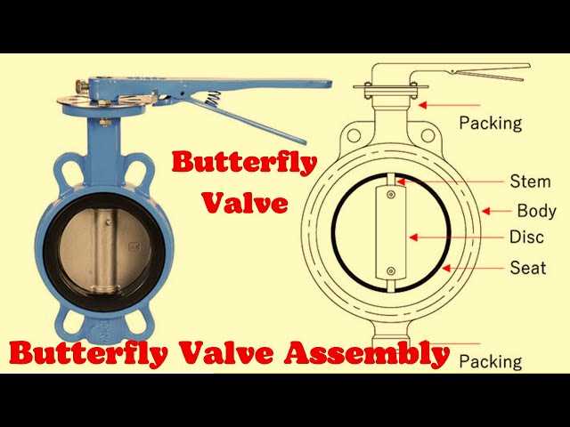 butterfly valve parts diagram