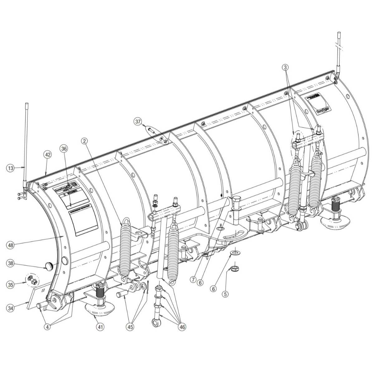 meyer snow plow parts diagram