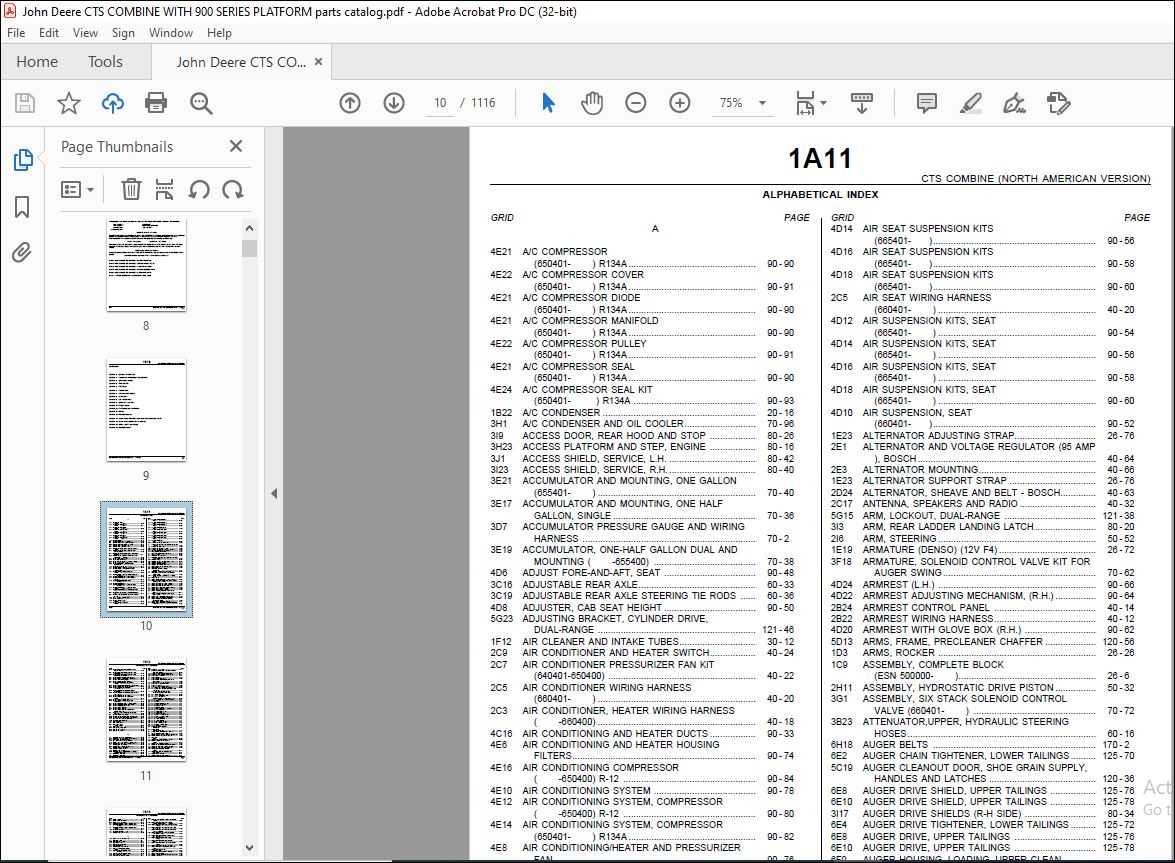 john deere 125 parts diagram