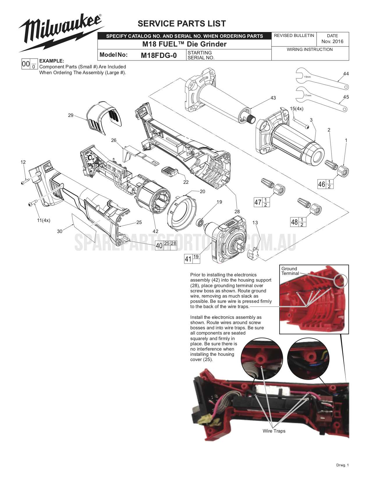 milwaukee parts diagrams