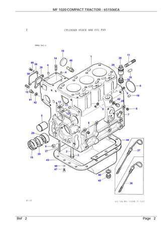 massey ferguson 1020 parts diagram