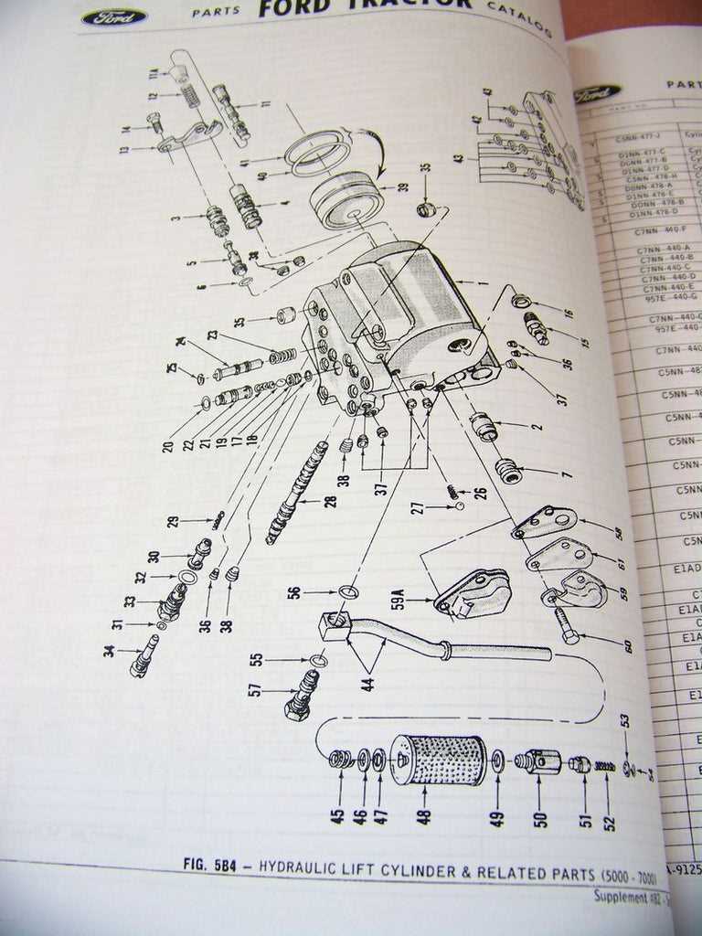 ford 5000 pto parts diagram