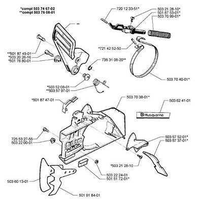 husqvarna chainsaw 455 rancher parts diagram