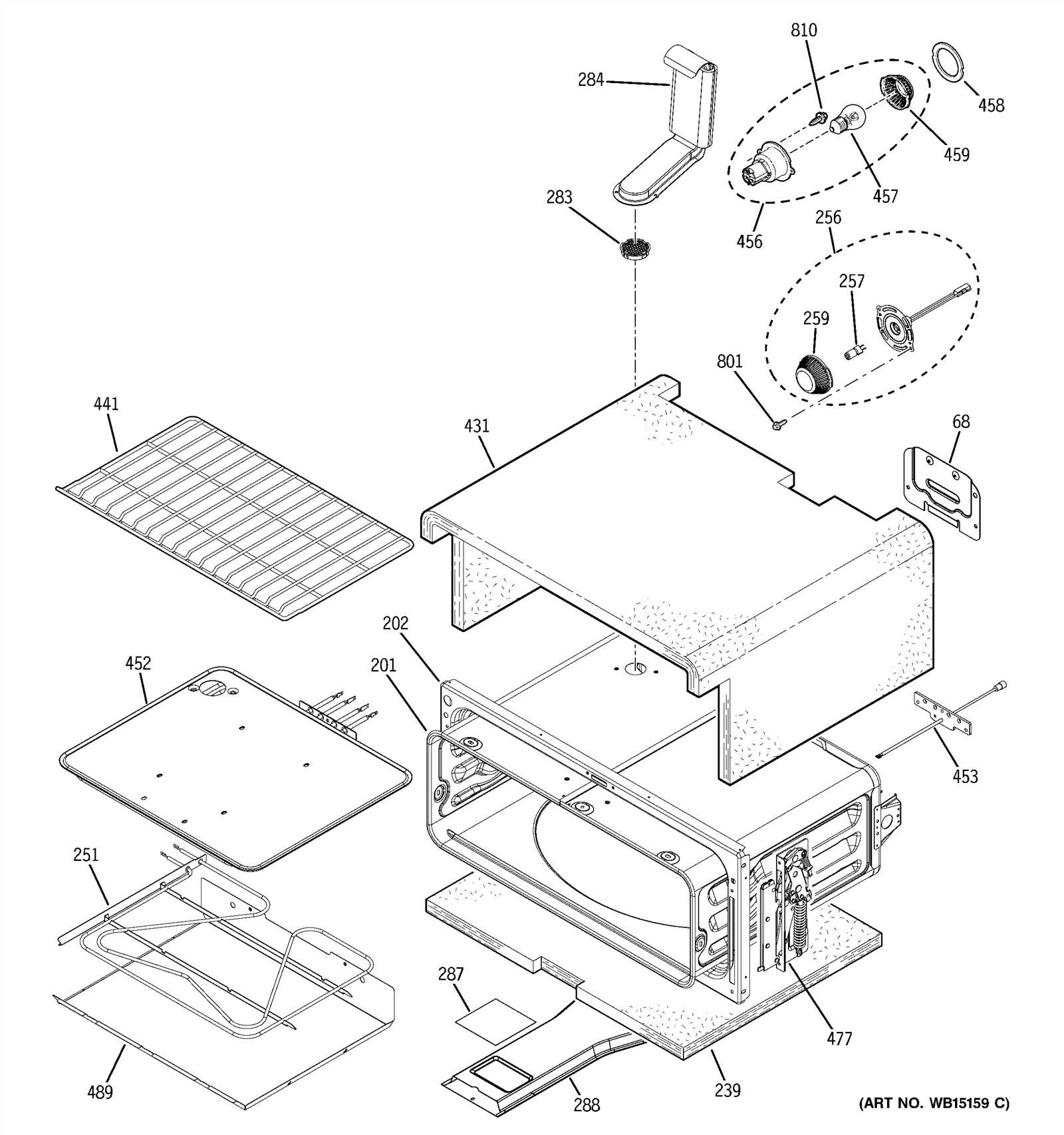 ge wall oven parts diagram