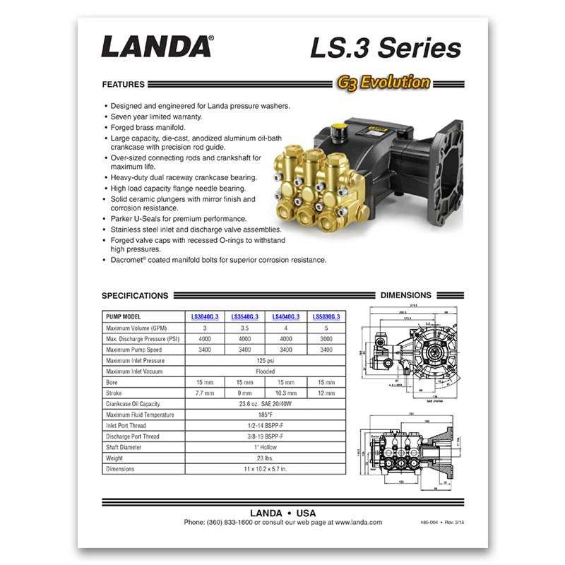 landa lp3035g parts diagram