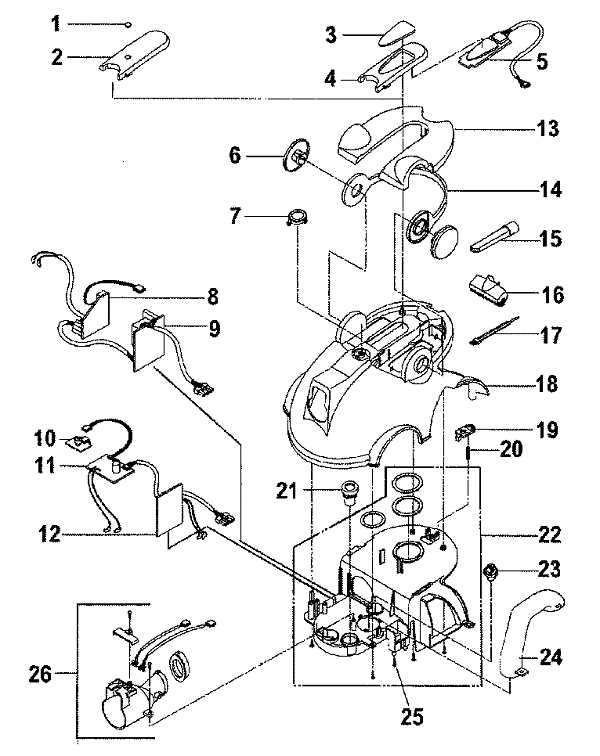 hoover windtunnel parts diagram