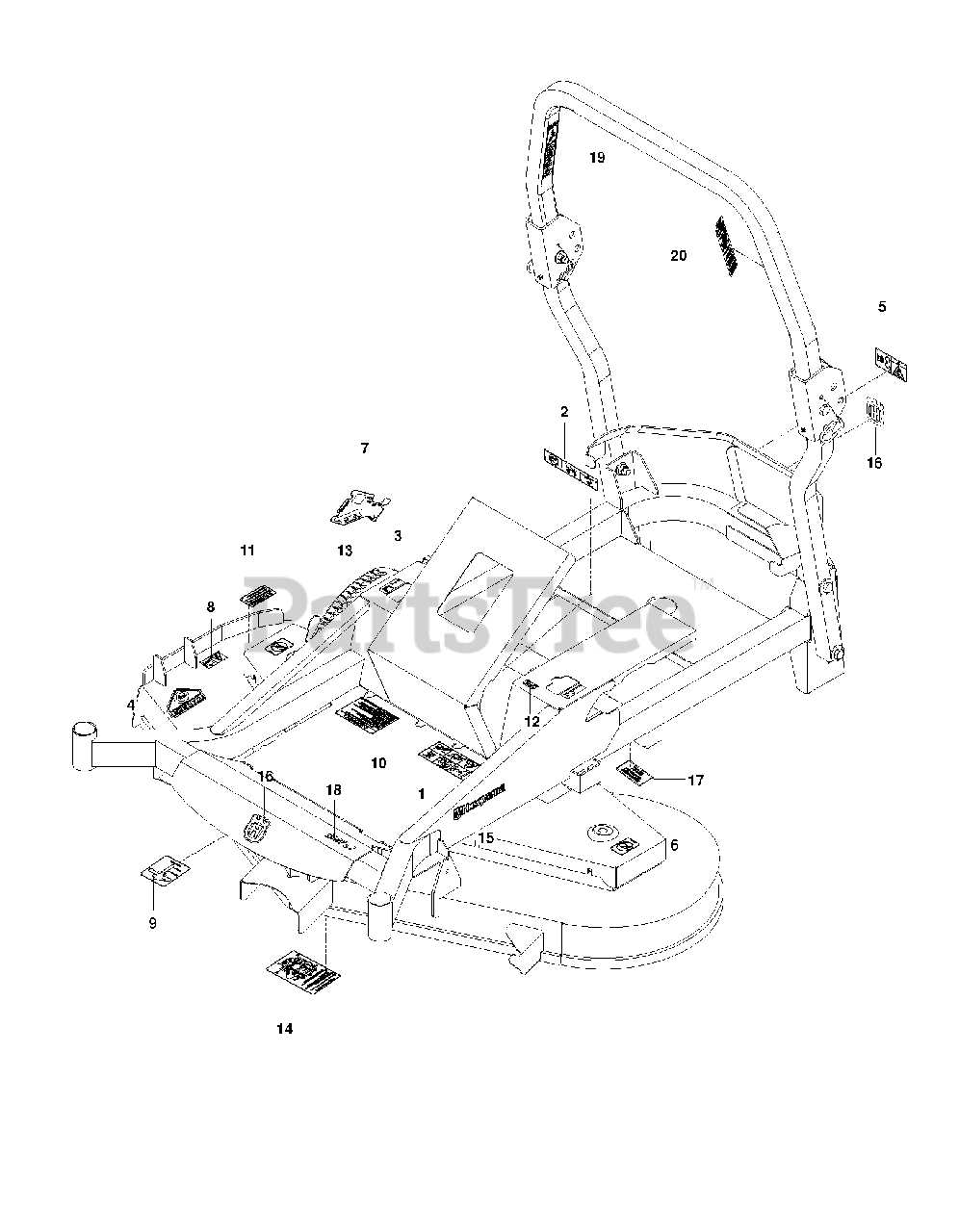 husqvarna m zt 61 parts diagram