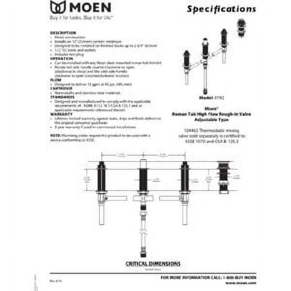 moen roman tub faucet parts diagram