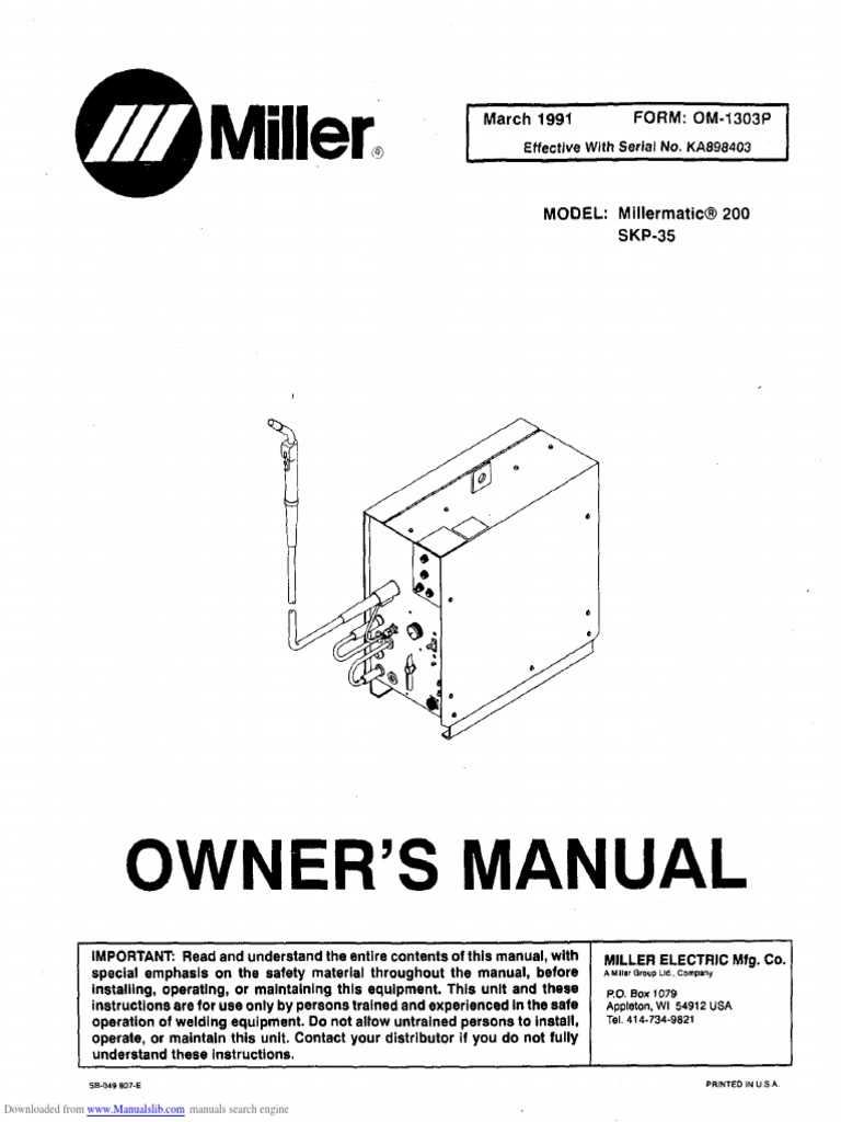 miller mig welder parts diagram