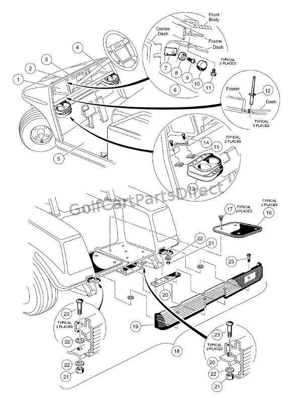 ezgo marathon steering parts diagram