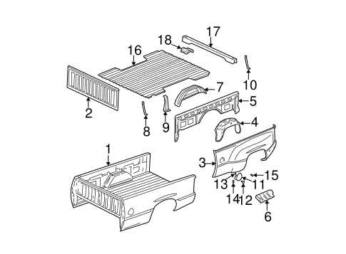 2004 chevy silverado body parts diagram