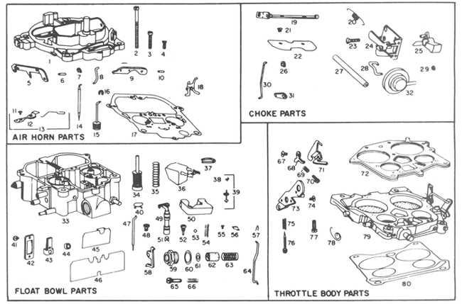 holley carb parts diagram