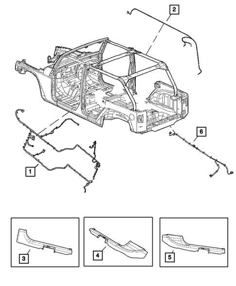 jeep wrangler body parts diagram