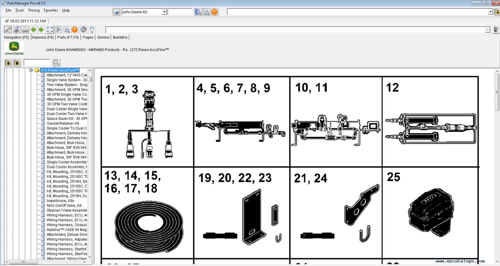 john deere 1219 parts diagram