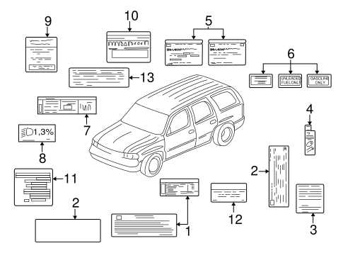 chevrolet tahoe parts diagram