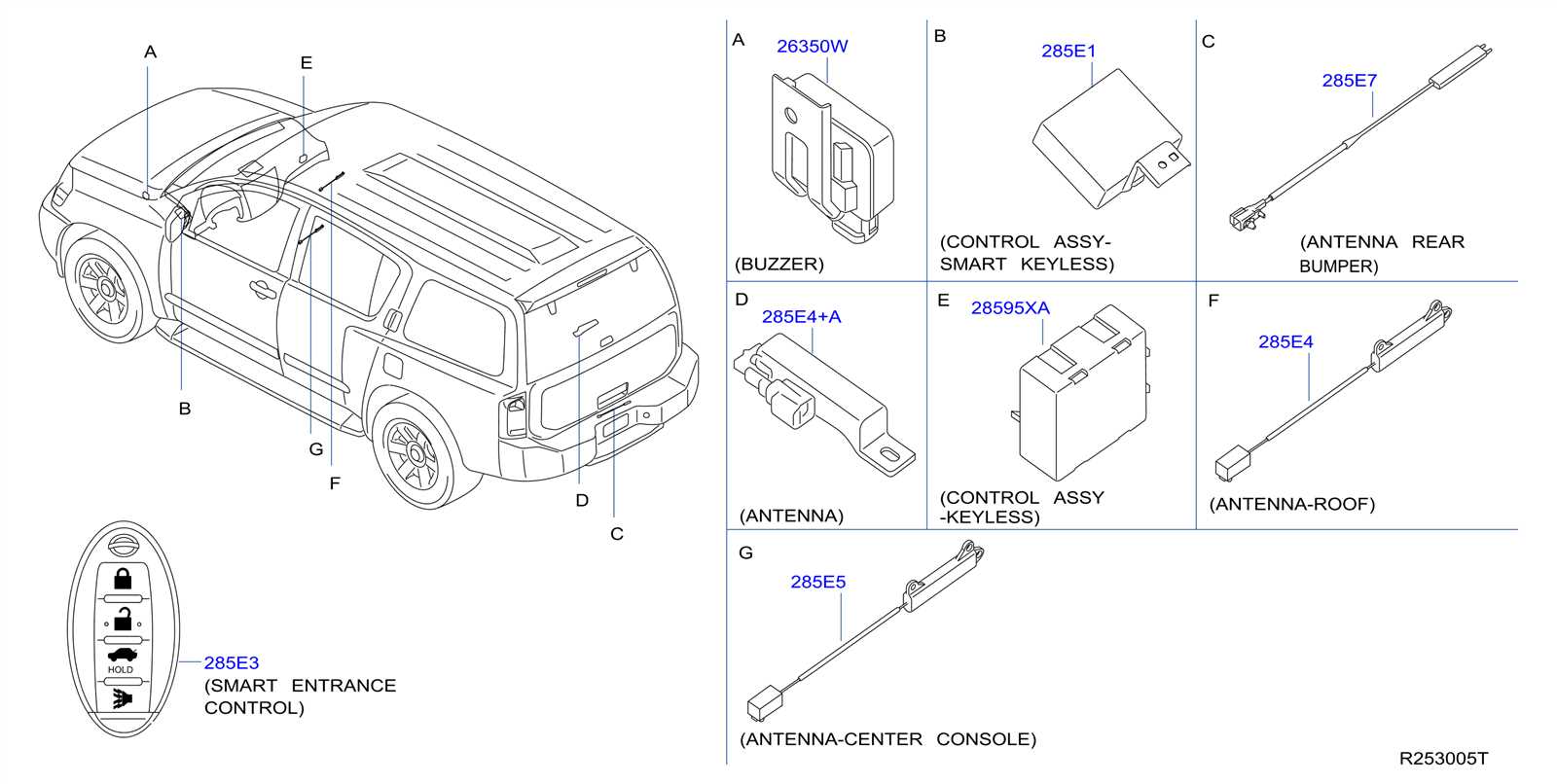 nissan armada parts diagram