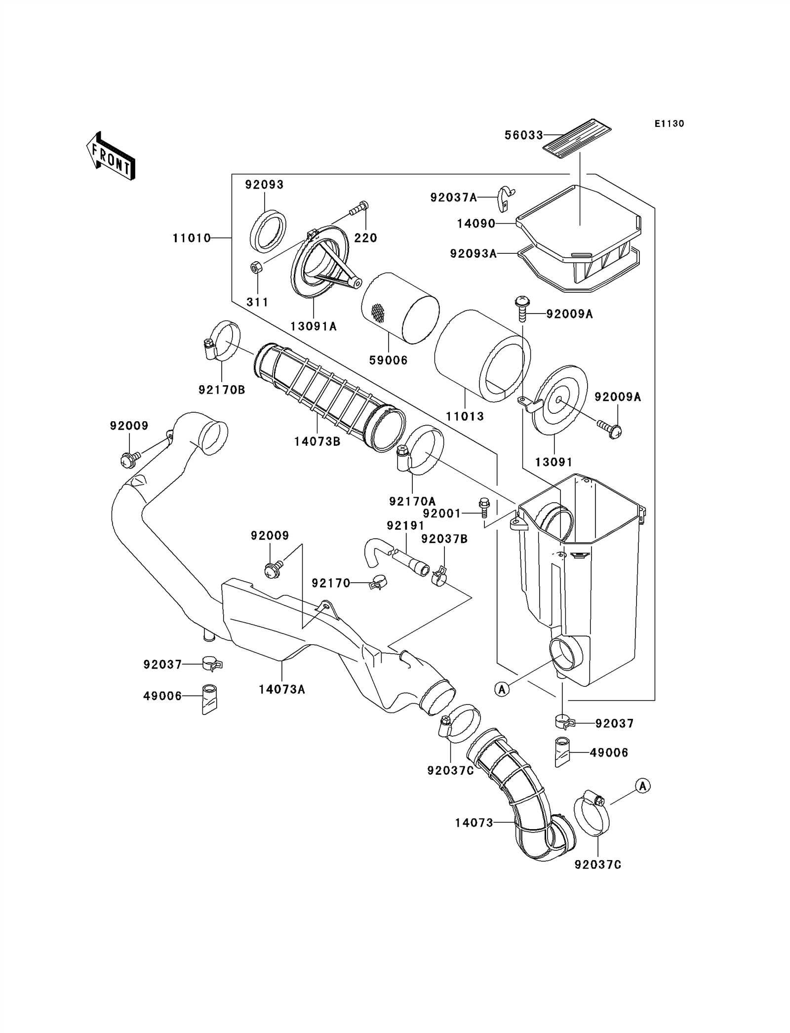 kawasaki prairie 300 parts diagram