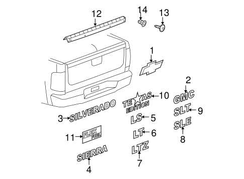 2008 gmc sierra 1500 parts diagram