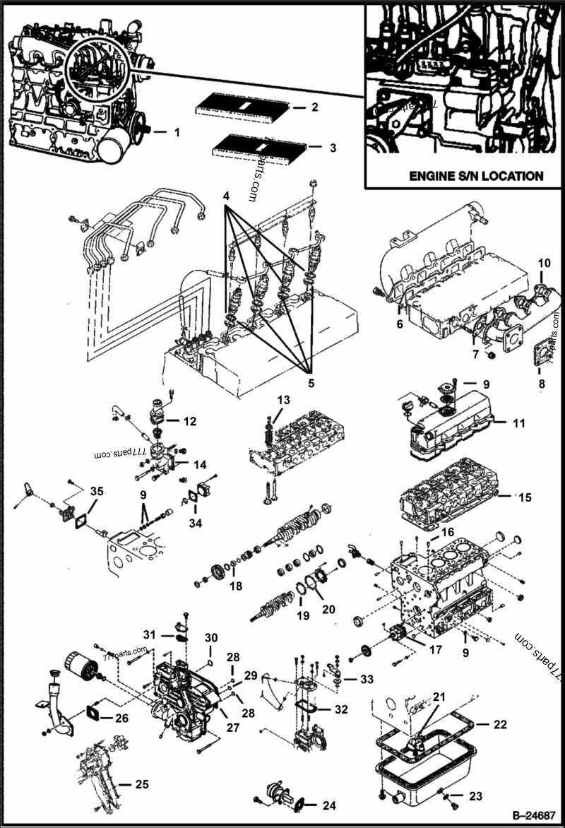 kubota v2203 parts diagram