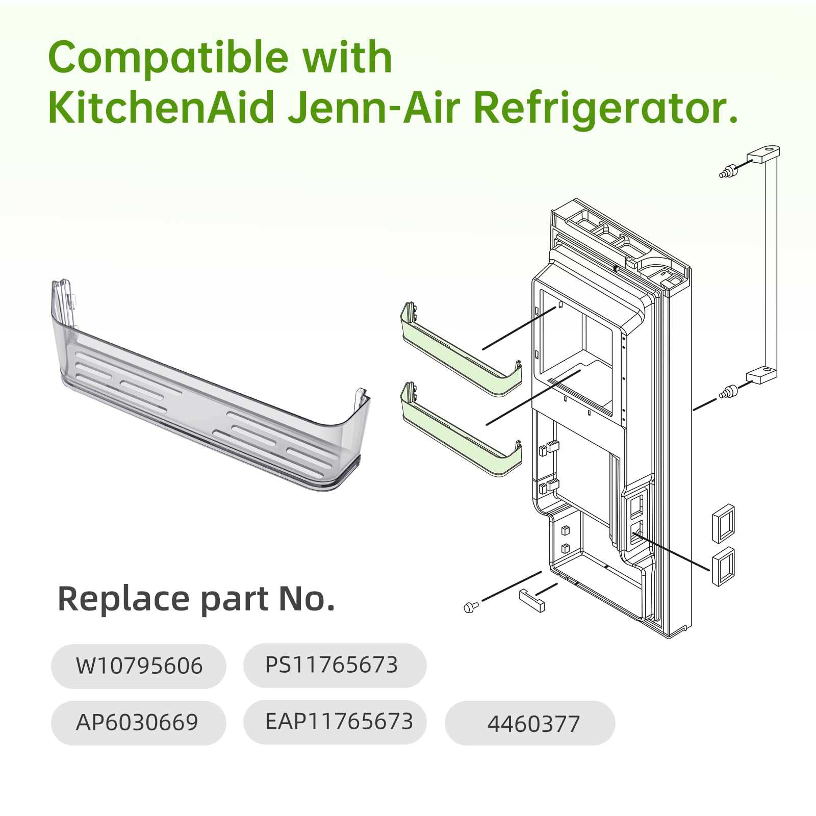 kitchenaid side by side refrigerator parts diagram