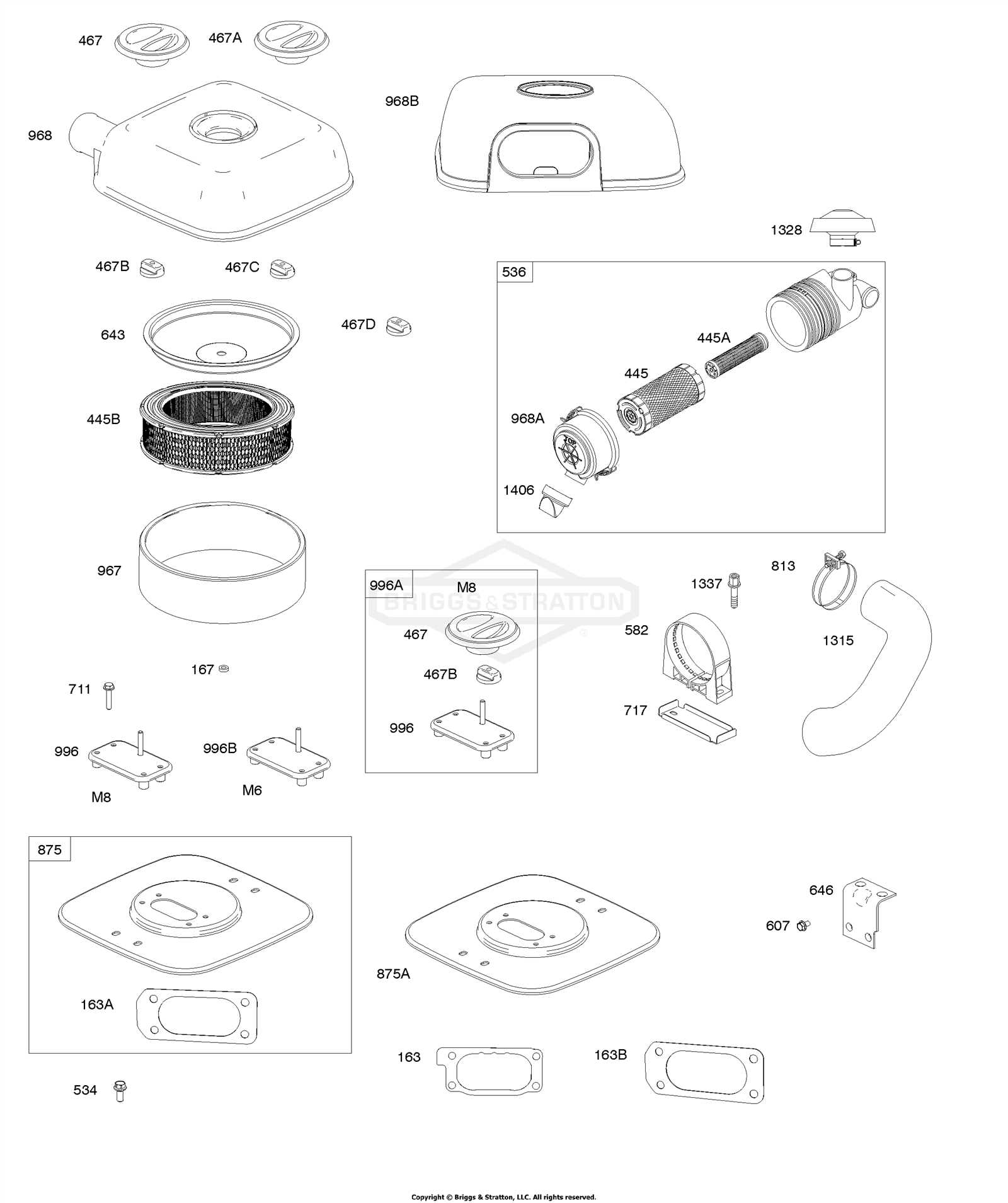 briggs and stratton 6.75 engine parts diagram