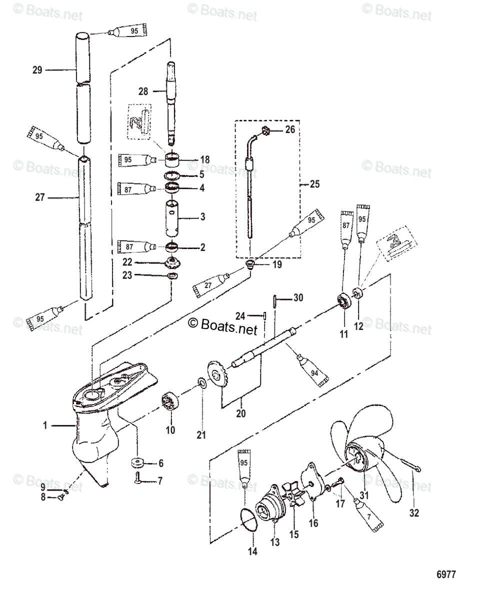 mercury motor parts diagram