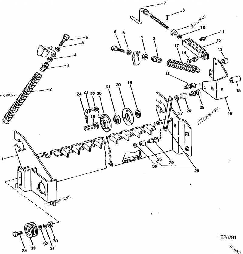 john deere 330 baler parts diagram