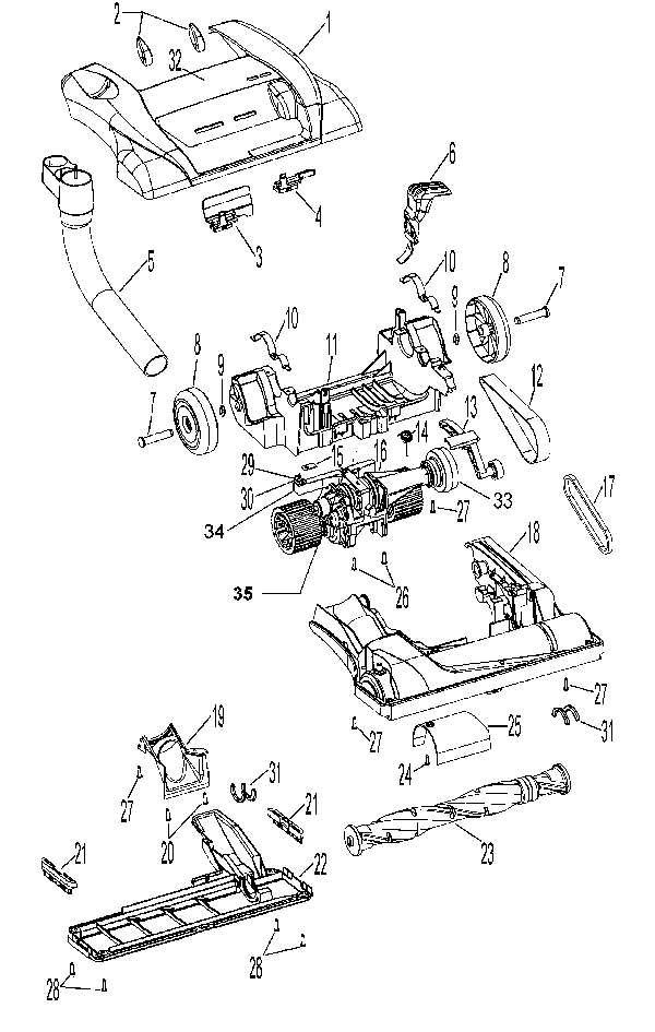 hoover uh72400 parts diagram