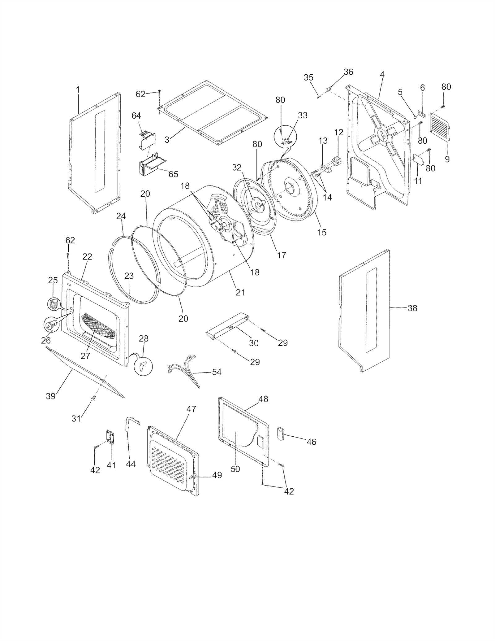 frigidaire laundry center parts diagram